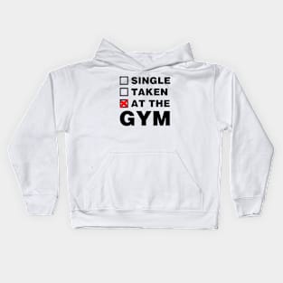 Single taken at the gym Kids Hoodie